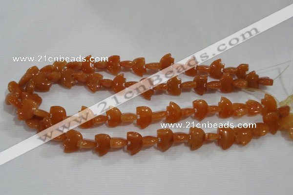 CFG771 15.5 inches 10*15mm carved animal red aventurine beads