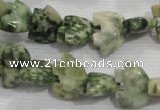 CFG783 15.5 inches 10*15mm carved animal snake dragon jade beads