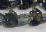 CFG792 12.5 inches 14*18mm carved animal lapis lazuli gemstone beads