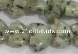 CFG809 12.5 inches 14*18mm carved animal sesame jasper beads