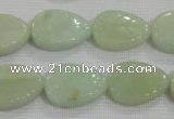 CFG815 12.5 inches 15*20mm carved leaf amazonite beads wholesale