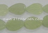 CFG821 12.5 inches 15*20mm carved leaf New jade beads wholesale