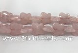 CFG973 15.5 inches 30*33mm carved butterfly rose quartz beads