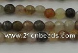 CFJ210 15.5 inches 4mm faceted round fancy jasper beads wholesale