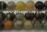 CFJ211 15.5 inches 6mm faceted round fancy jasper beads wholesale