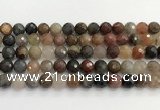 CFJ219 15.5 inches 10mm faceted round fancy jasper beads