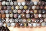 CFJ252 15.5 inches 8mm faceted round fantasy jasper beads wholesale