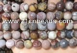 CFJ254 15.5 inches 12mm faceted round fantasy jasper beads wholesale