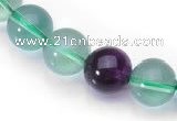 CFL02 6mm AA grade round natural fluorite beads Wholesale