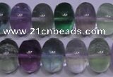 CFL1071 15 inches 10*16mm rondelle natural fluorite gemstone beads