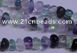 CFL1077 15 inches 5*8mm nuggets natural fluorite gemstone beads