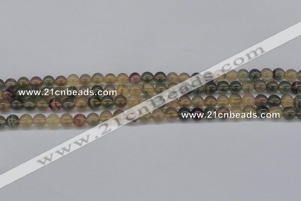 CFL1101 15.5 inches 6mm round yellow fluorite gemstone beads