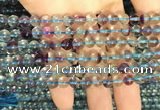 CFL1130 15.5 inches 6mm round fluorite gemstone beads wholesale