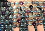 CFL1131 15.5 inches 8mm round fluorite gemstone beads wholesale