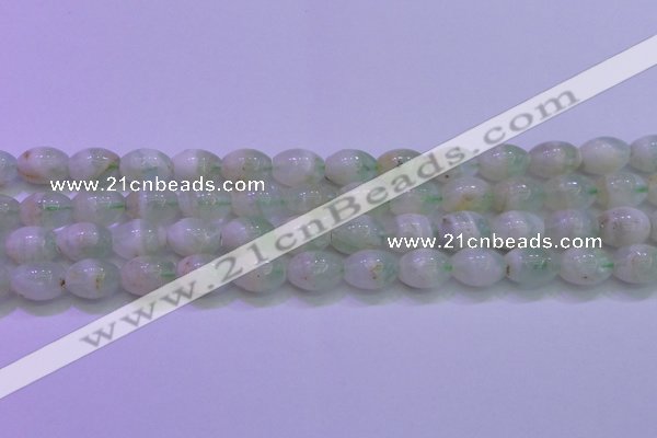 CFL1202 15.5 inches 10*14mm rice green fluorite gemstone beads