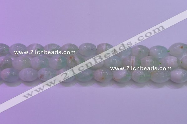 CFL1204 15.5 inches 12*16mm rice green fluorite gemstone beads