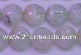 CFL1208 15.5 inches 10mm flat round green fluorite gemstone beads