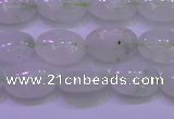 CFL1216 15.5 inches 8*12mm oval green fluorite gemstone beads