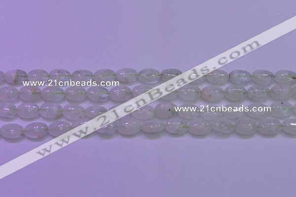 CFL1216 15.5 inches 8*12mm oval green fluorite gemstone beads