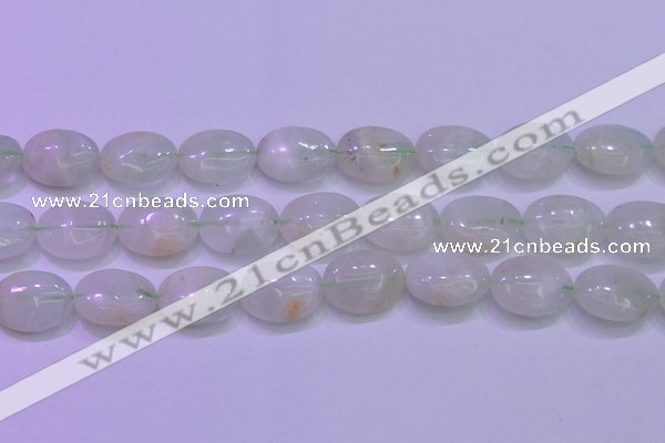 CFL1220 15.5 inches 15*20mm oval green fluorite gemstone beads