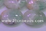 CFL1221 15.5 inches 18*25mm oval green fluorite gemstone beads