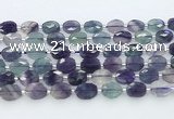 CFL1234 15.5 inches 8*10mm faceted oval fluorite beads