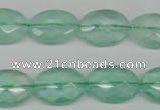 CFL126 15.5 inches 13*18mm faceted oval green fluorite beads