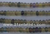 CFL140 15.5 inches 3*6mm faceted rondelle yellow fluorite beads