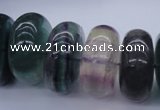 CFL145 15.5 inches 10*20mm rondelle natural fluorite beads