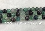 CFL1456 15.5 inches 16mm round fluorite beads wholesale