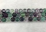 CFL1465 15.5 inches 13mm round A grade fluorite gemstone beads