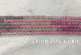 CFL1488 15.5 inches 4mm round rainbow fluorite gemstone beads