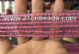 CFL1495 15.5 inches 4mm round purple fluorite gemstone beads