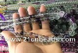 CFL1505 15.5 inches 6mm - 12mm round fluorite gemstone beads