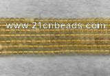 CFL1506 15.5 inches 4mm round yellow fluorite gemstone beads