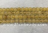 CFL1509 15.5 inches 10mm round yellow fluorite gemstone beads