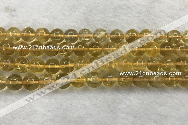 CFL1510 15.5 inches 10mm round yellow fluorite gemstone beads