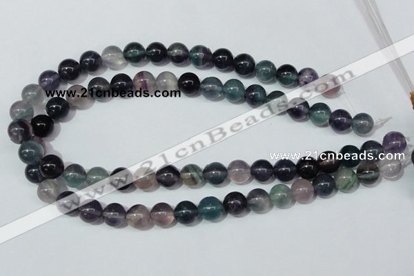 CFL152 15.5 inches 10mm round natural fluorite gemstone beads wholesale