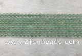 CFL1521 15.5 inches 4mm round green fluorite gemstone beads