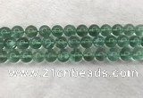 CFL1525 15.5 inches 12mm round green fluorite gemstone beads