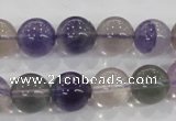 CFL204 15.5 inches 12mm round purple fluorite gemstone beads wholesale