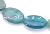 CFL21 A- grade 15*20mm oval natural fluorite beads Wholesale