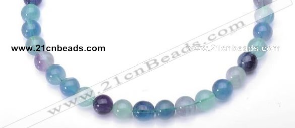 CFL27 16 inch 6mm round B grade natural fluorite beads Wholesale