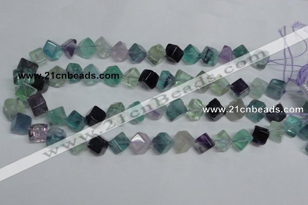 CFL309 15.5 inches 6*6mm cube natural fluorite beads