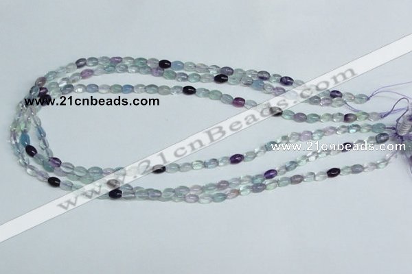 CFL322 15.5 inches 4*8mm rice natural fluorite beads wholesale