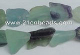 CFL333 15.5 inches 12*18mm nugget natural fluorite beads wholesale