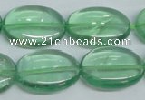 CFL337 15.5 inches 18*25mm oval natural green fluorite beads