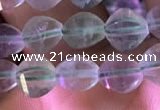 CFL416 15.5 inches 6mm faceted nuggets fluorite gemstone beads