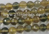 CFL453 15.5 inches 8mm faceted round rainbow fluorite beads