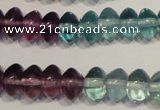 CFL561 15.5 inches 4*6mm rondelle fluorite gemstone beads wholesale